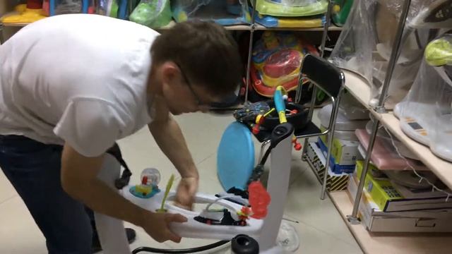 Прокат Библиотека Игрушек, Игровой центр Evenflo ExerSaucer «Jump&Learn», обзор смотреть онлайн