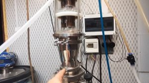 Вторая дробная перегонка на колпачковой колонне