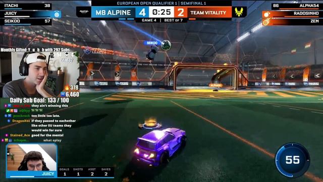 VITALITY vs GENTLE MATES | "The Greatest Series I've Ever Watched" | Rocket League смотреть онлайн