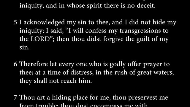 psalm 32:1-2, 5-7 смотреть онлайн