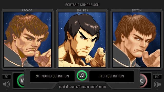 Portrait Comparison of Super Street Fighter II (SD vs HD Remix vs Ultra) Side by Side Comparison смотреть онлайн