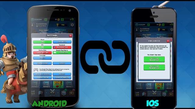 Clash Royale - How To Link Android Game With Your IOS Account смотреть онлайн