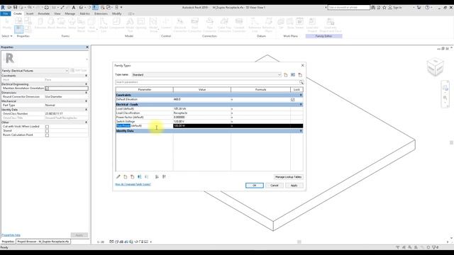 Revit Electrical 2018 - 18 - Edit receptical family смотреть онлайн