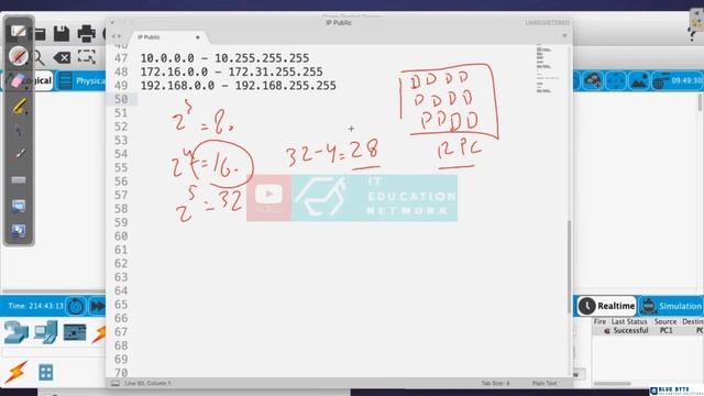 Networking Tutorial with Cisco CCNA 200-301 - 13 - Subnetting 2 - The most effective prefix смотреть онлайн