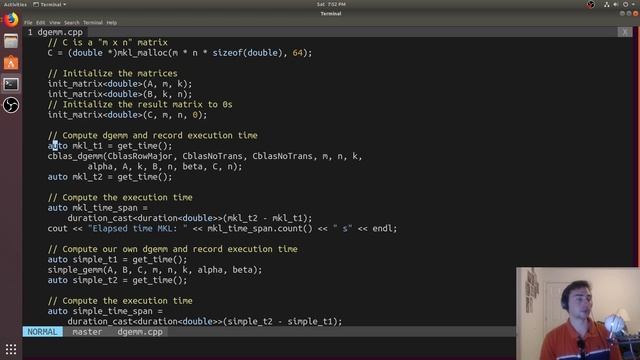C++ Crash Course: Intel MKL DGEMM смотреть онлайн
