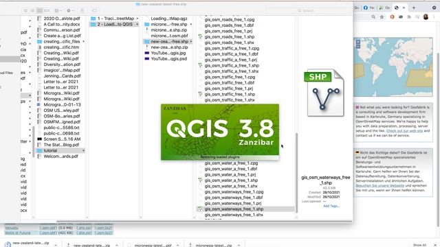 Loading OpenStreetMap Into QGIS смотреть онлайн