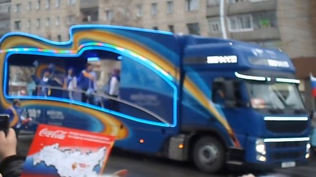 Олимпийский огонь в Томске. смотреть онлайн