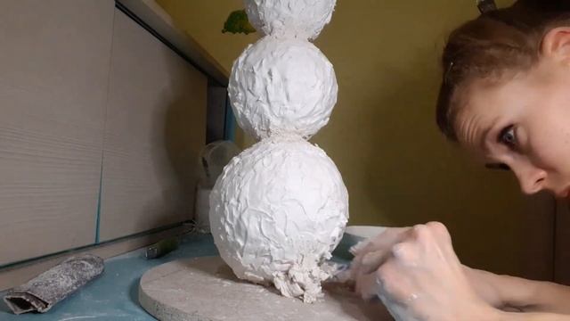 Новогодняя поделка. Снегоаик @Мастер Искусство и дизайн. ссылка в описании смотреть онлайн