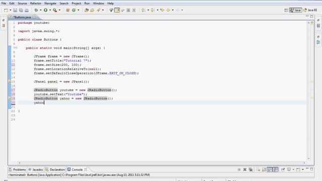 Java GUI Programming - Tutorial 7 (Radio Buttons) HD смотреть онлайн