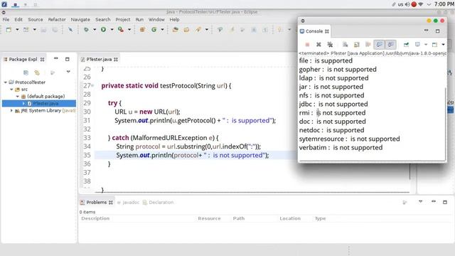86 JAVA Networking protocol tester смотреть онлайн