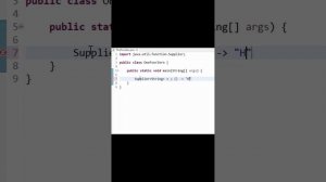Lambda exp. and Supplier functional interface - JAVA