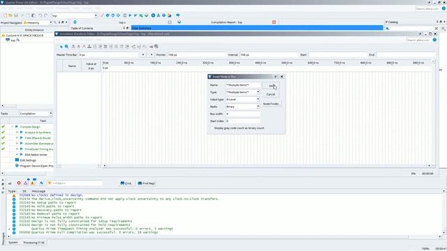 Quartus Waveform Editor Quick Start