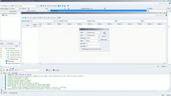 Quartus Waveform Editor Quick Start