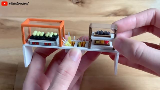 DIY Miniature Dollhouse Kit || Star Takoyaki Shop - Relaxing Satisfying Video