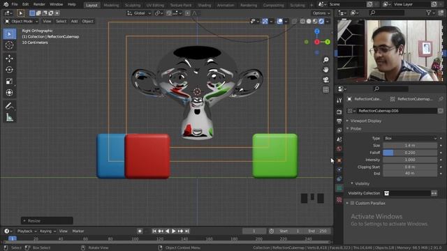 Blender Absolute Beginner Tutorial Reflection Cubemap English смотреть онлайн