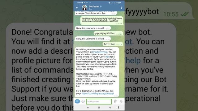 как создать бота в телеграме за 5 минут смотреть онлайн