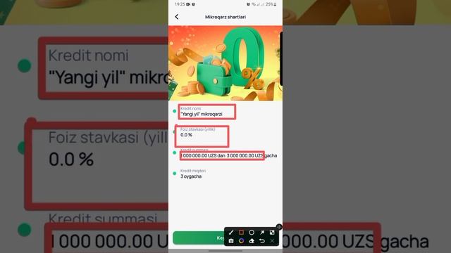 Diqqat! Tenge Bankdan Foizsiz Kredit Pul Olish