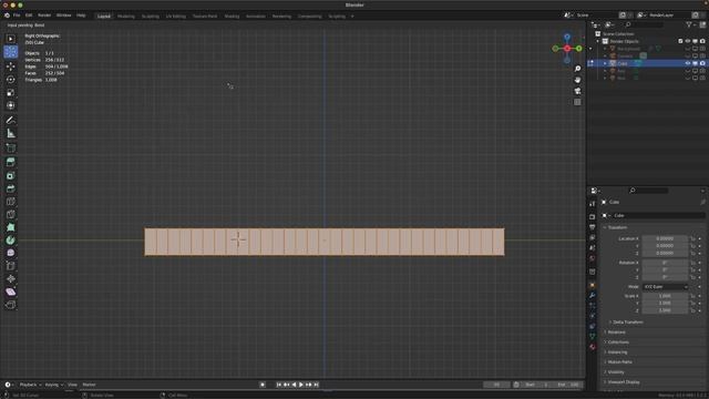 How to bend object in blender. Blender native method. No modifiers смотреть онлайн