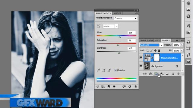 Photoshop Tutorial Color Look With Adjustment Layer [GFXWard] смотреть онлайн