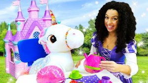 Новый видео сборник - Принцессы Диснея и Милые Единорожки! - Весёлые игры для девочек. Косплей.