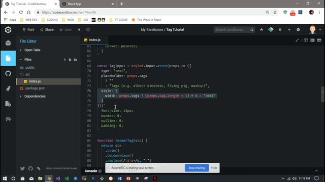 React Clone Components - YouTube Tags Part 3 смотреть онлайн