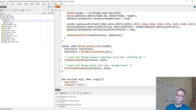 Thread network technology - 04 Programming Thread network over API and sending a UDP-package смотреть онлайн