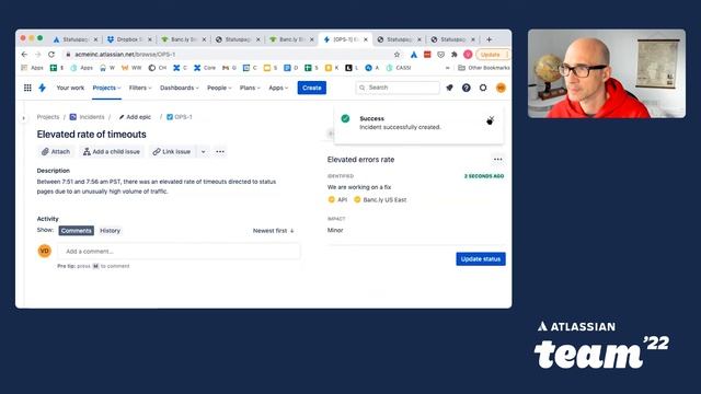 Proactive incident communication with Statuspage and Jira Software | Team '22 | Atlassian смотреть онлайн