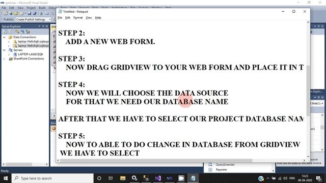 how to perform delete and update query with gridview in asp.net C# смотреть онлайн