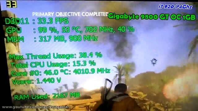 Sniper Elite 3 on GeForce 9800 GT 1GB - Can It Run? смотреть онлайн