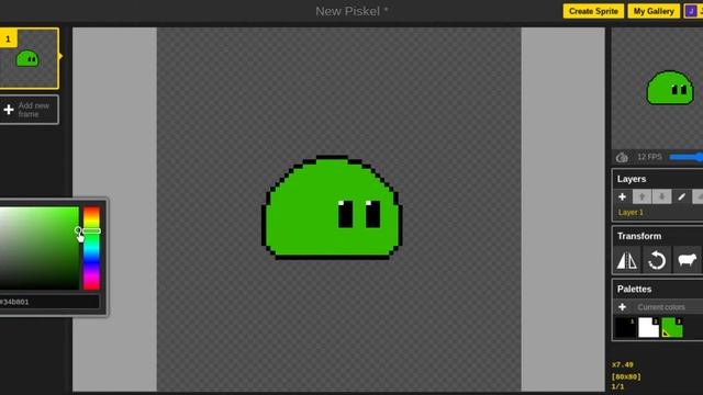 Slime Pixel Art Tutorial смотреть онлайн