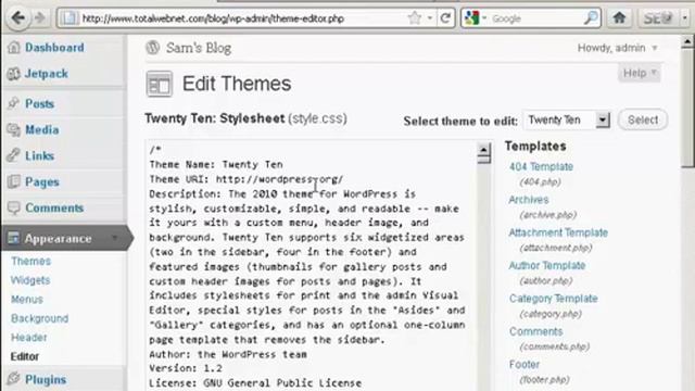 How To Edit STYLE.CSS File of Your WordPress Theme смотреть онлайн