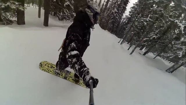 GESH. Новичок с камерой на сноуборде. Хiaomi Yi. смотреть онлайн