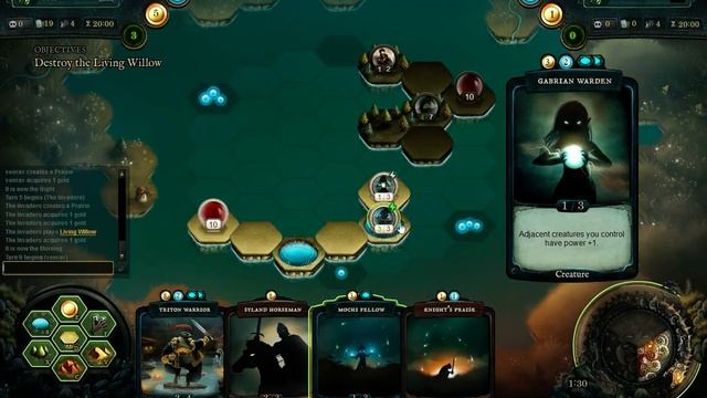 Faeria Gameplay - Solo Quest Level 2 Save Gabria (Tutorial) Closed Beta смотреть онлайн