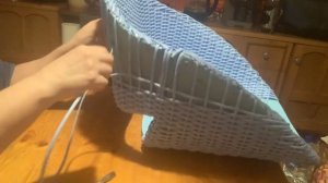 DIY Плетение из искусственного ротанга. Кресло