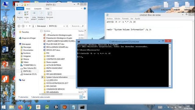 Eliminar Virus del USB | Eliminar Carpeta "System Volume Information" SI NO ELIMINAS SIGUE EL VIRUS смотреть онлайн