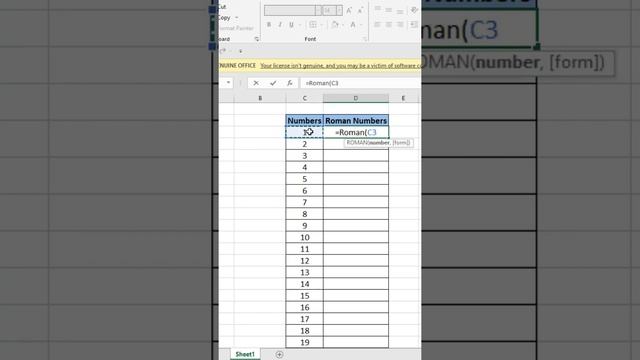 ROMAN Numbers in Excel смотреть онлайн