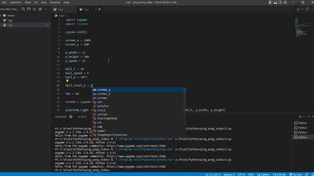 Создание игр на Python для детей | Ping-Pong на Python для подростков | Бесплатные уроки Python смотреть онлайн