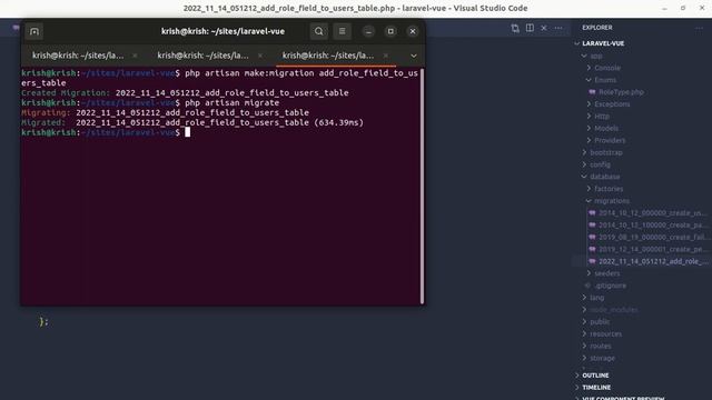 How to use PHP 8.1 Enums for creating role type using Laravel and Vue 3 | Part 14 смотреть онлайн