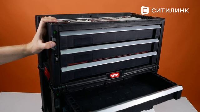 Обзор Ящика для инструментов KETER 5 Drawers Plas Slide STD EuroPRO | Ситилинк смотреть онлайн