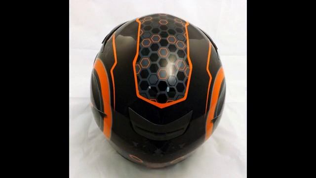 Шлем МОТО премиум ZONDER 807 A Metallic BlackZZ1 Orange смотреть онлайн