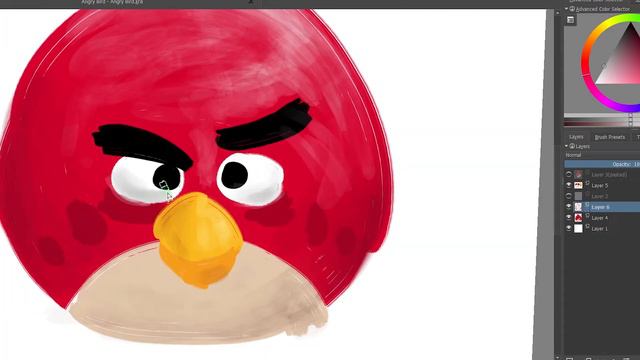 ANGRY BIRDS: Red [speed-painting] смотреть онлайн