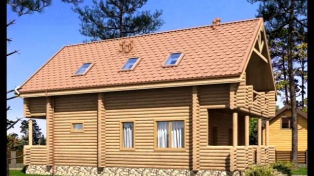 Дом из бревна «Зея» смотреть онлайн