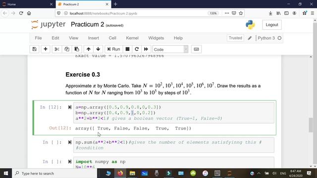 Math 414 - Practicum 2 - Monte Carlo approximation of integrals смотреть онлайн