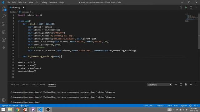 Tkinter 02 buttons смотреть онлайн
