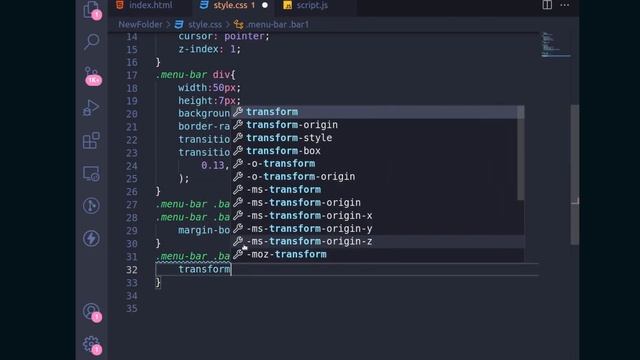 Animation Hamburger menu icon. Menu with animation using css and js смотреть онлайн