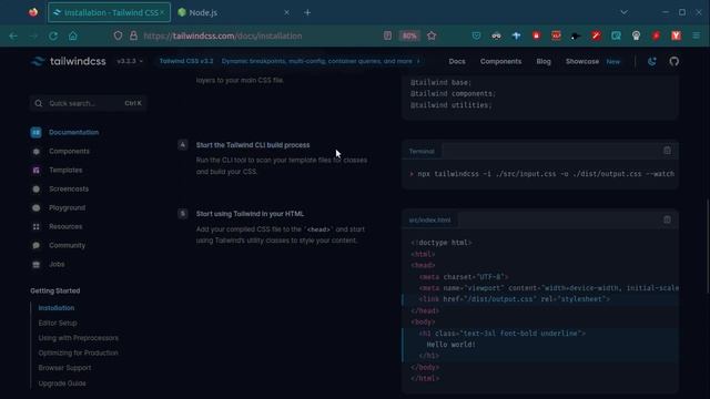 How to install/use tailwind CSS. смотреть онлайн