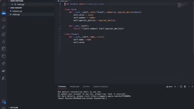 Python Project - Multiplayer UNO Game Using Socket (Part 1 - Set up) смотреть онлайн