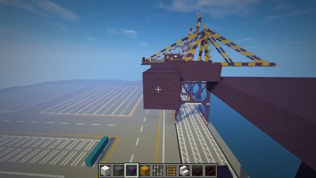 Minecraft Port Cargo Container Gantry Crane Tutorial смотреть онлайн