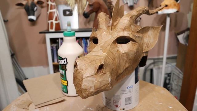 Dragon Mask Pattern for Paper Mache смотреть онлайн