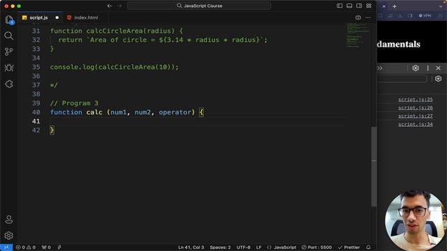 JavaScript Function Practical Examples | #35 تعلم كورس الجافا سكريبت смотреть онлайн